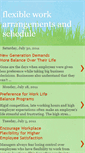 Mobile Screenshot of flexible-work-schedule.blogspot.com