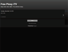 Tablet Screenshot of freepinoyitv.blogspot.com