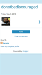 Mobile Screenshot of donotbediscouraged.blogspot.com