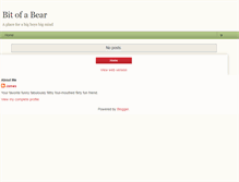 Tablet Screenshot of bitofabear.blogspot.com