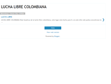 Tablet Screenshot of luchalibrecolombiana.blogspot.com