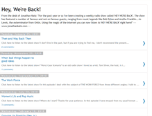 Tablet Screenshot of heywereback.blogspot.com