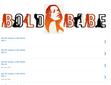 Tablet Screenshot of boldbabe.blogspot.com