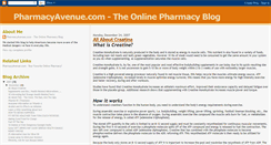 Desktop Screenshot of pharmacyavenue.blogspot.com