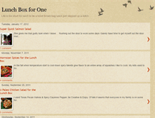 Tablet Screenshot of lunch-box-for-one.blogspot.com