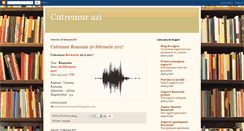 Desktop Screenshot of cutremureromania.blogspot.com