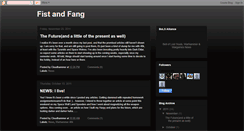 Desktop Screenshot of fistandfang.blogspot.com