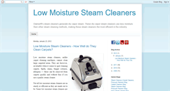 Desktop Screenshot of low-moisture-steam-cleaners.blogspot.com