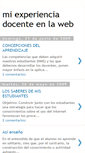 Mobile Screenshot of miexperienciadocenteenlaweb.blogspot.com