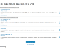 Tablet Screenshot of miexperienciadocenteenlaweb.blogspot.com