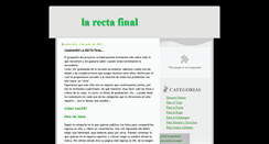 Desktop Screenshot of caminando-larectafinal.blogspot.com