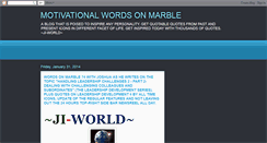 Desktop Screenshot of motivationalwordsonmarble.blogspot.com