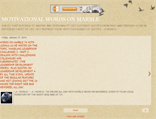 Tablet Screenshot of motivationalwordsonmarble.blogspot.com