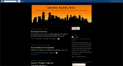 Desktop Screenshot of grand-ramblings.blogspot.com