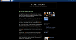 Desktop Screenshot of hambamalam.blogspot.com