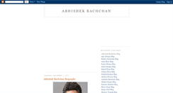 Desktop Screenshot of abhishekbachchanblogs.blogspot.com