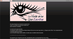 Desktop Screenshot of lanochedelosojosescritos.blogspot.com