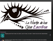 Tablet Screenshot of lanochedelosojosescritos.blogspot.com