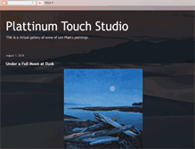 Tablet Screenshot of plattinumtouchstudio.blogspot.com