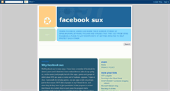 Desktop Screenshot of facebook-sux.blogspot.com