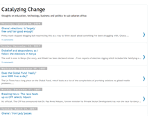 Tablet Screenshot of catalyzingchange.blogspot.com