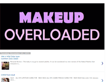 Tablet Screenshot of makeupoverloaded.blogspot.com