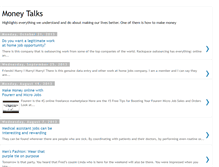 Tablet Screenshot of moneytalks-sincerewriter.blogspot.com