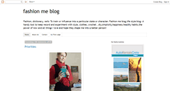 Desktop Screenshot of fashionmeblog.blogspot.com