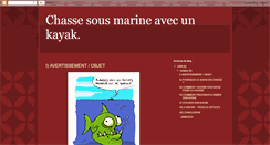Desktop Screenshot of chasse-en-kayak.blogspot.com