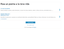 Tablet Screenshot of poemaalatevavida.blogspot.com