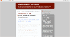 Desktop Screenshot of janronpublishing.blogspot.com