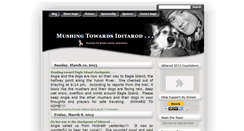 Desktop Screenshot of mushingadventures.blogspot.com