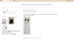 Desktop Screenshot of manyhorsesjewelrysupply.blogspot.com