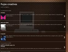 Tablet Screenshot of flujoscreativos.blogspot.com
