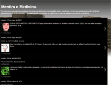 Tablet Screenshot of mentiraomedicina.blogspot.com