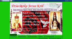 Desktop Screenshot of dzieciatko-jezus.blogspot.com