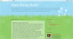 Desktop Screenshot of openrangeradio.blogspot.com