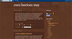 Desktop Screenshot of cocolusciousmay.blogspot.com