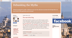 Desktop Screenshot of debunking-the-myths.blogspot.com