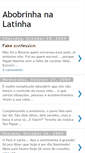 Mobile Screenshot of abobrinhanalatinha.blogspot.com