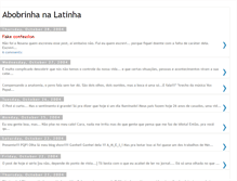 Tablet Screenshot of abobrinhanalatinha.blogspot.com