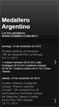Mobile Screenshot of medalleroargentino.blogspot.com