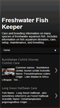 Mobile Screenshot of freshwaterfishkeeper.blogspot.com
