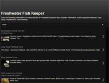 Tablet Screenshot of freshwaterfishkeeper.blogspot.com