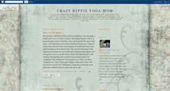 Desktop Screenshot of crazyhippieyogamom.blogspot.com