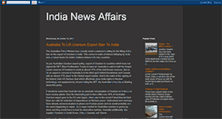 Desktop Screenshot of indianewsaffairs.blogspot.com