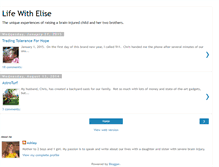 Tablet Screenshot of lifewithelise.blogspot.com