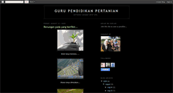Desktop Screenshot of gurupendidikanpertanian.blogspot.com
