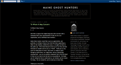 Desktop Screenshot of maineghosthunters.blogspot.com