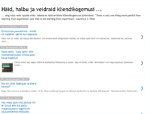 Tablet Screenshot of kliendikesksus.blogspot.com